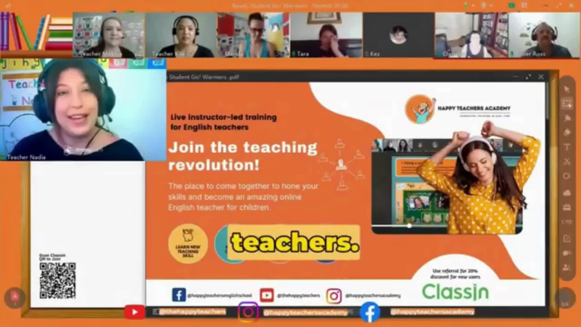 A training academy for teachers and school for kids specializing in online education